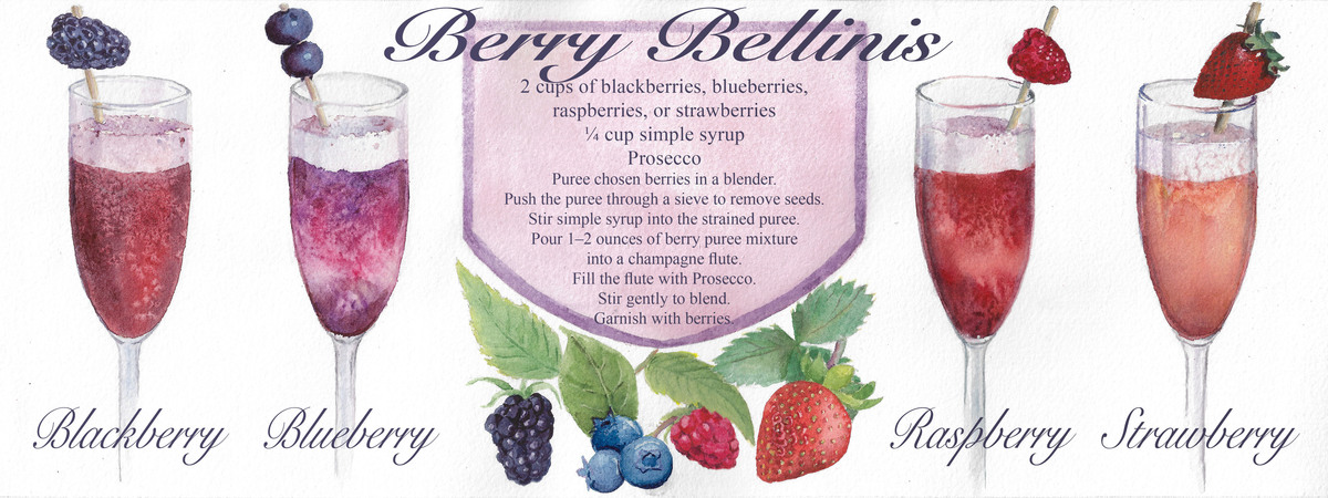 Berry Bellinis by Juliana Skerrett