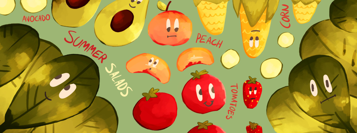 Summer Salad Ingredients by Smugcomputer