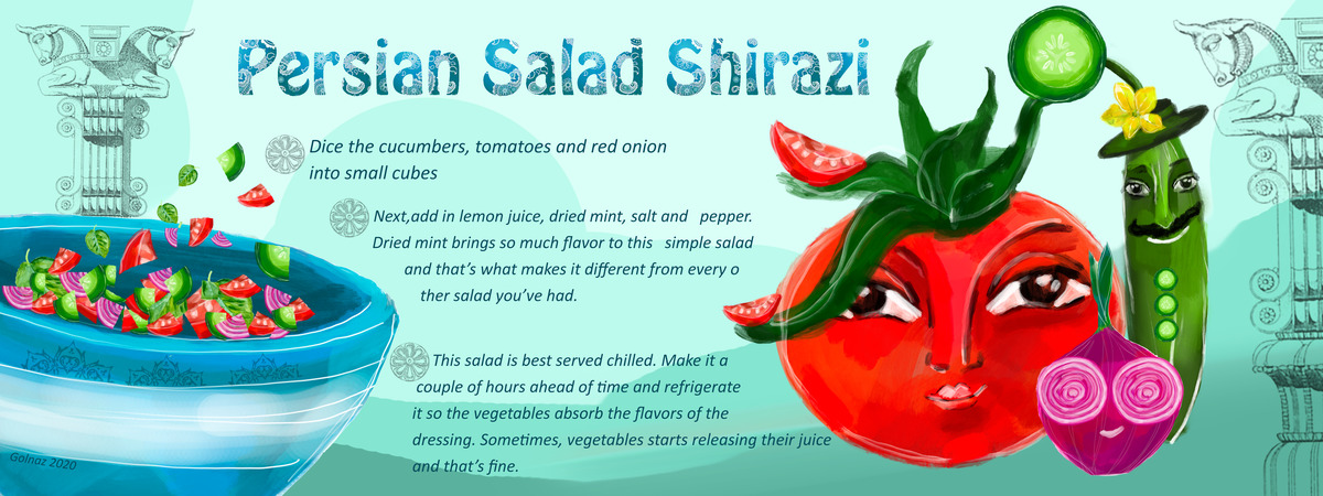 Persian Salad by Golnaz Vala