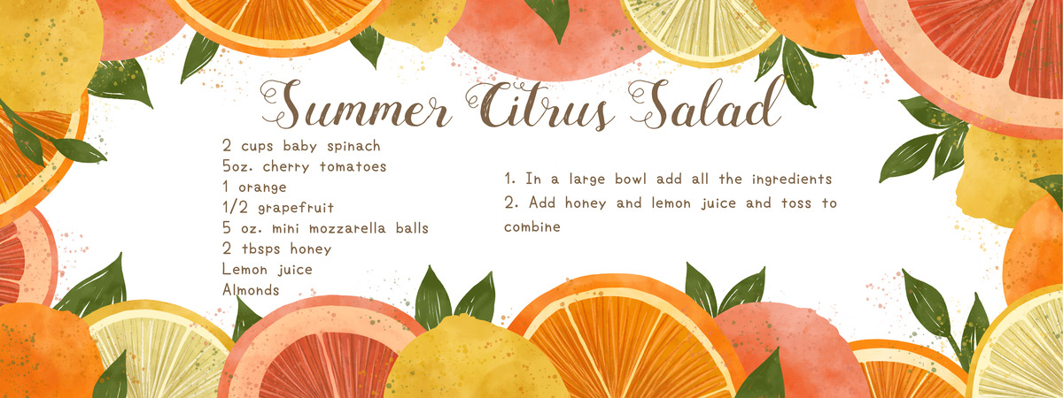 Summer Citrus Salad by Cherub Chan