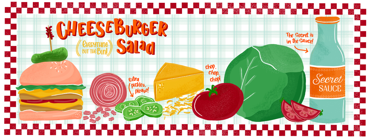 Cheeseburger (everthing but the bun) Salad by Just Call Me Cameron