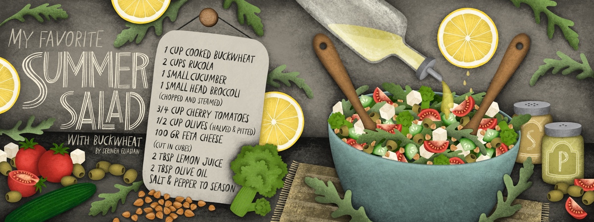My favorite Summer Salad by Serineh Eliasian