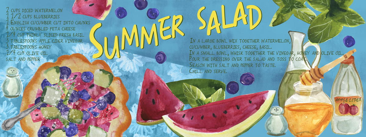Summer Salad by Marta Topolska