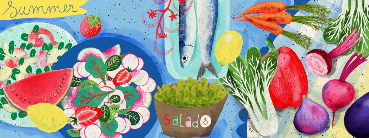 Summer salads ! by Patricia Lebedel