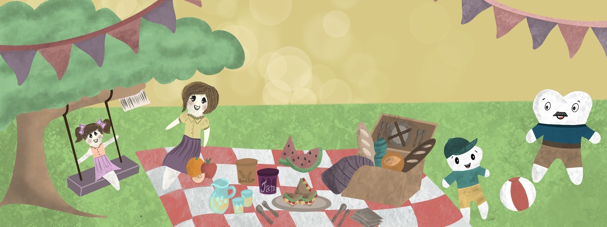 Toothy picnic by Nedaa