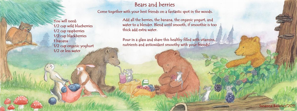 Bears and Berries by Susanna Redeker