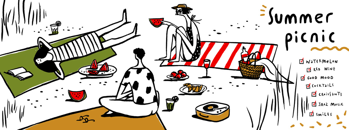 Summer Picnic for Best Friends by mominoki