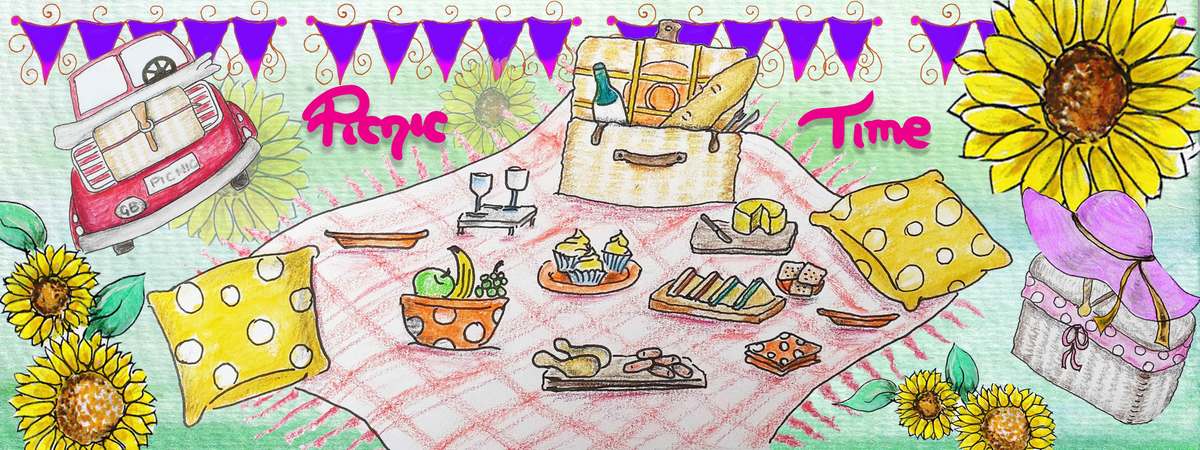 Sunflower Picnic by Doodle Tree Designs