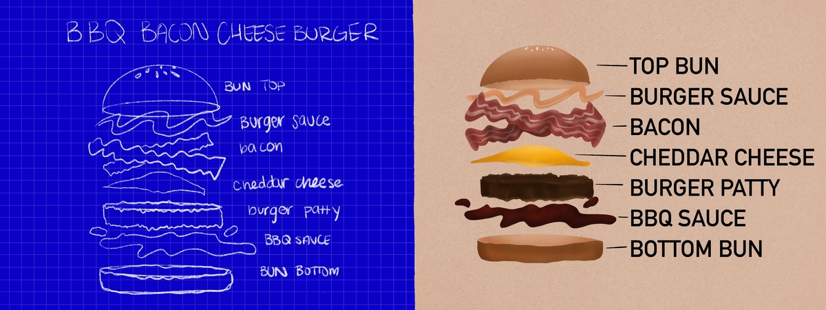 BBQ bacon cheese burger by Tomy Pinto