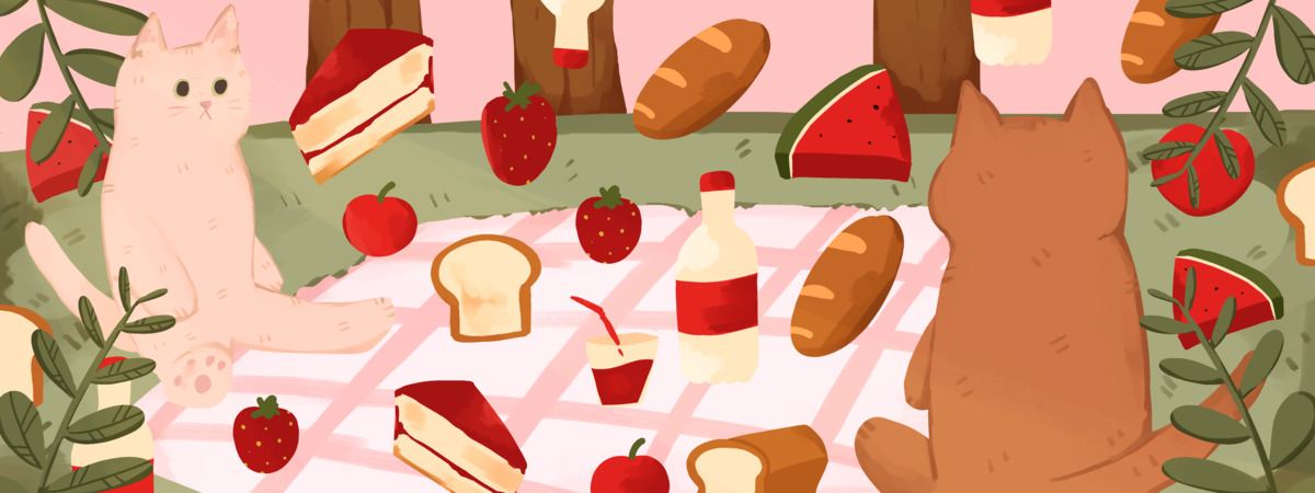 Cat Picnic by Smugcomputer