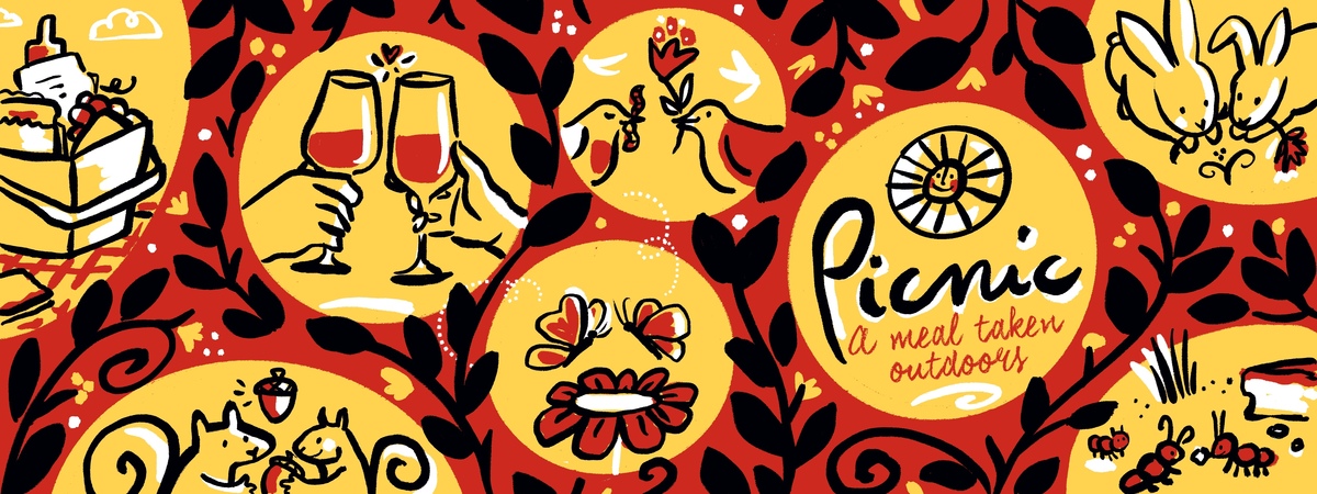 Picnic, decorative version by Leticia Plate