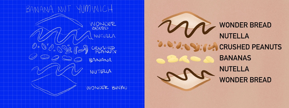 Banana nut yumwich by Tomy Pinto