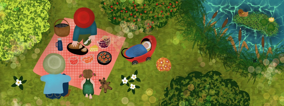 Let's Have A Picnic! by ingriddrawsandknits