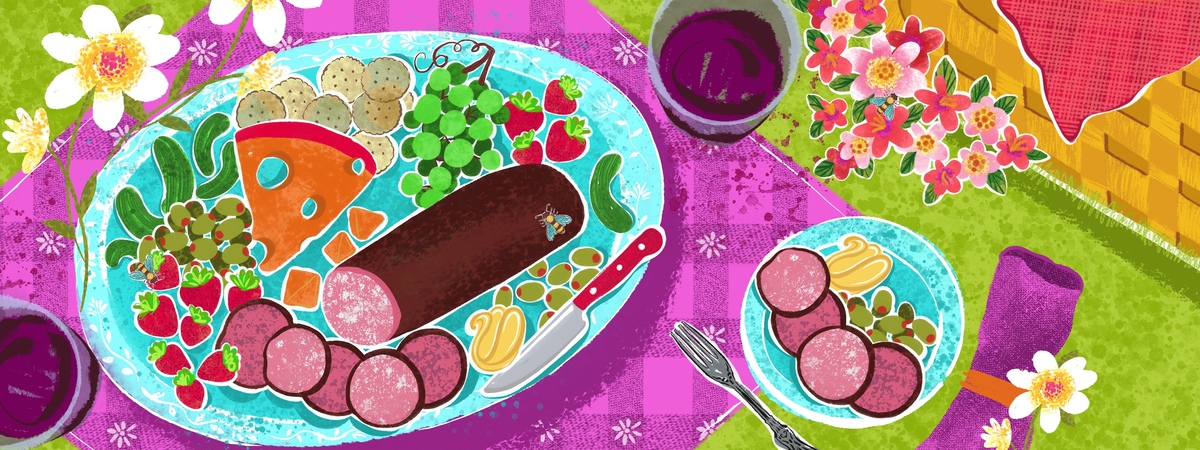 Wine Time Picnic ! by ElleFDesigns