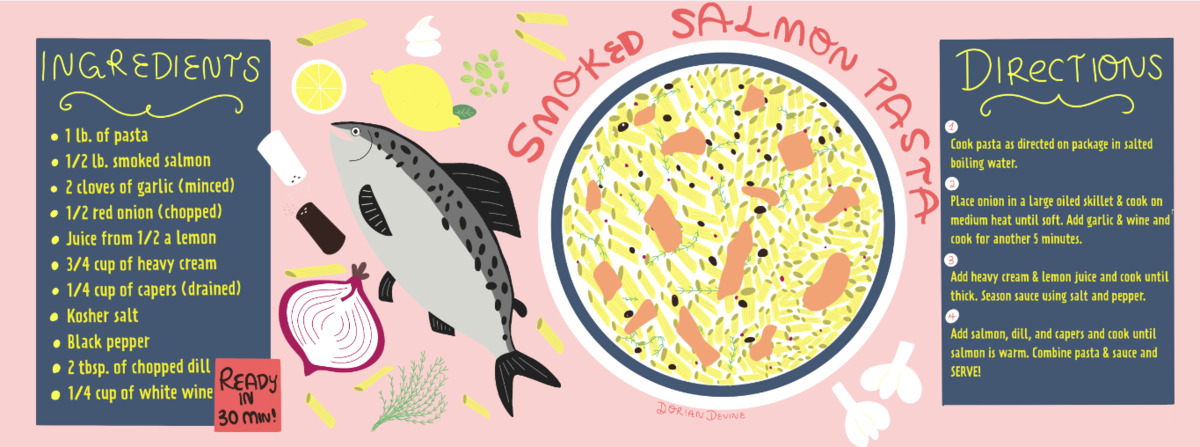 Smoked Salmon Pasta by Dorian Devine