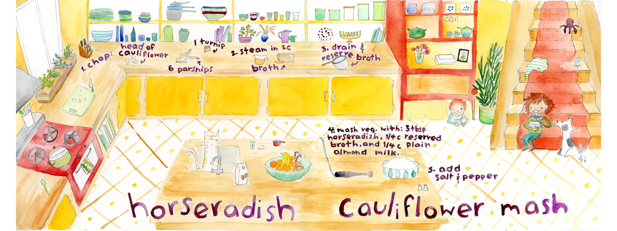 Horseradish Cauliflower Mash by Char Char
