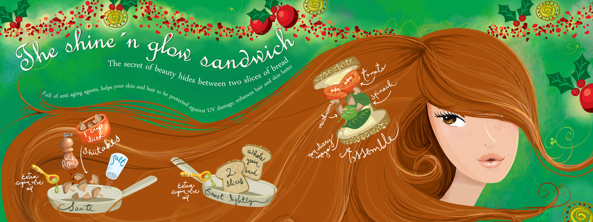 The Shine ´n Glow Sandwich by Nathalie Beauvois