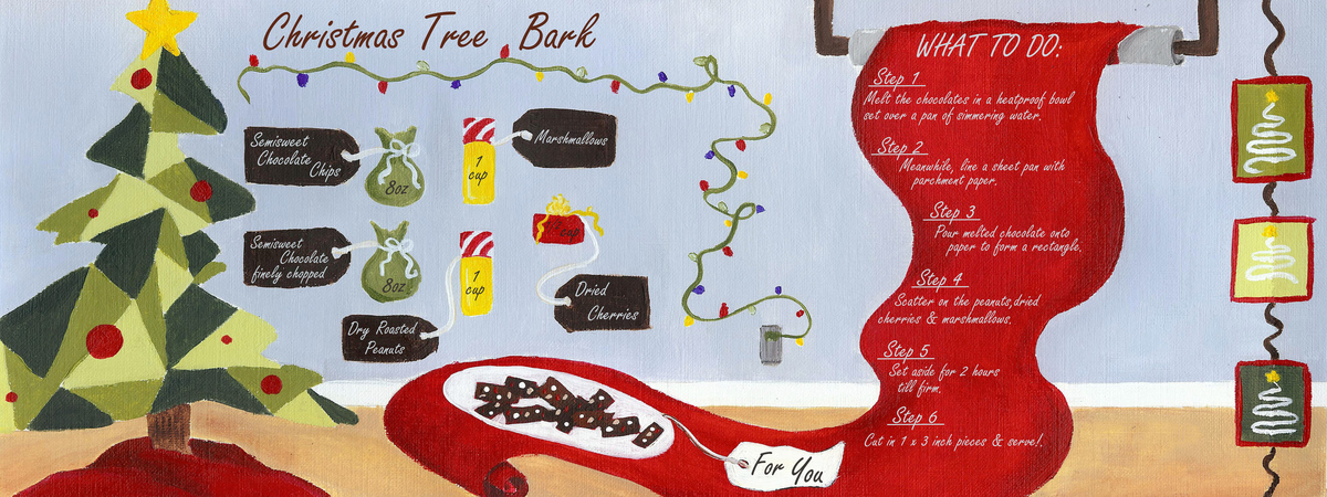 Christmas Tree Bark by Mallory Nall Illustration & Design LLC