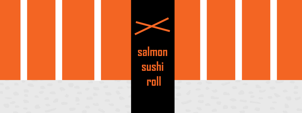 salmon sushi roll by Brgzrg