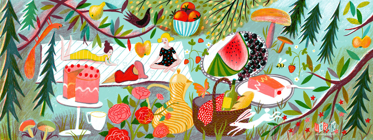 Fairytale Forest Picnic by Mira Paradies