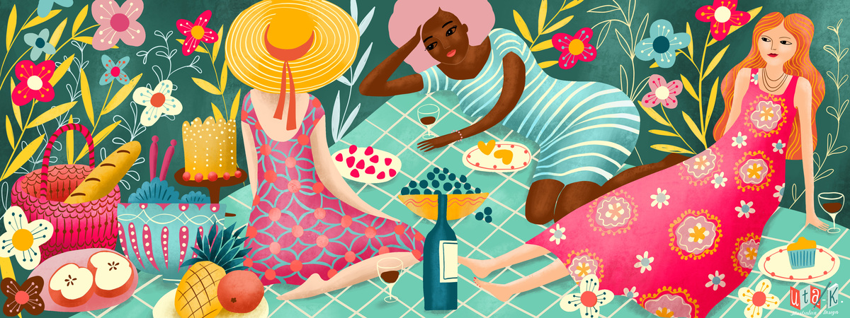 Picnic with friends by Mira Paradies