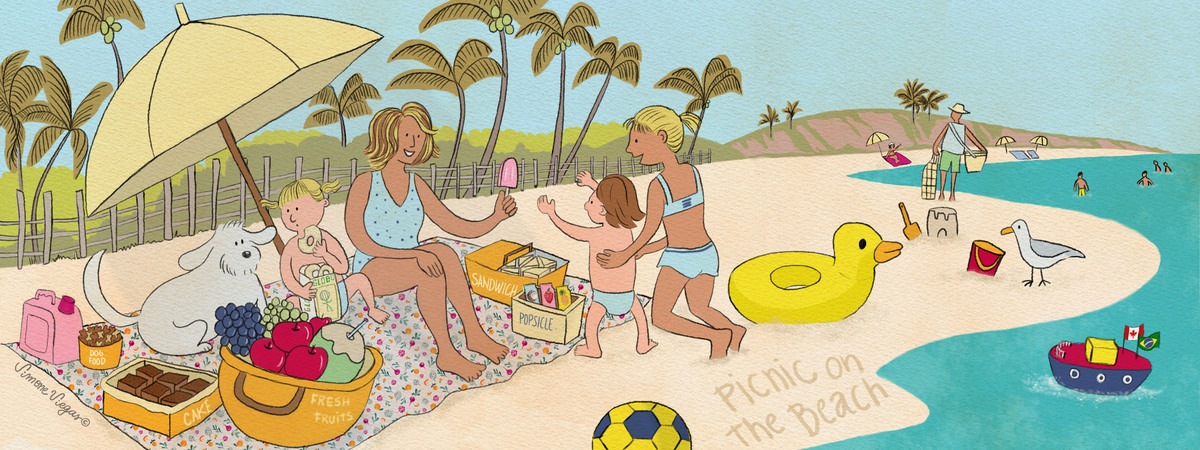 Picnic on the beach by Simone Viegas
