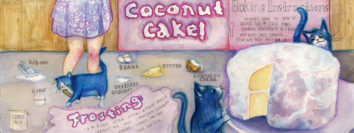 College Student Coconut Cake by Rachel Stanton