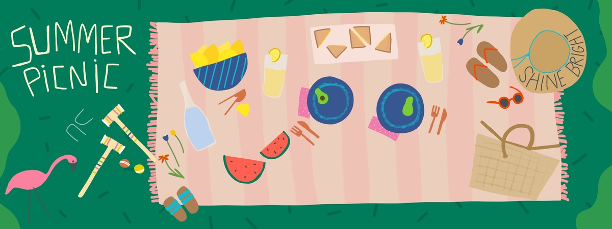 Summer Picnic Time by Julie L