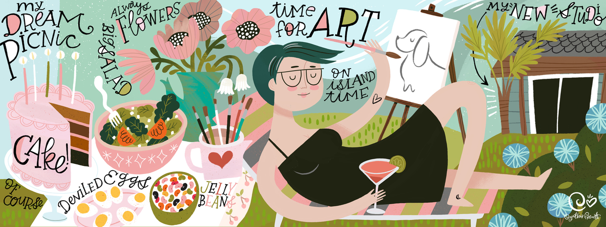 My Dreamy Island Picnic by Cynthia Frenette