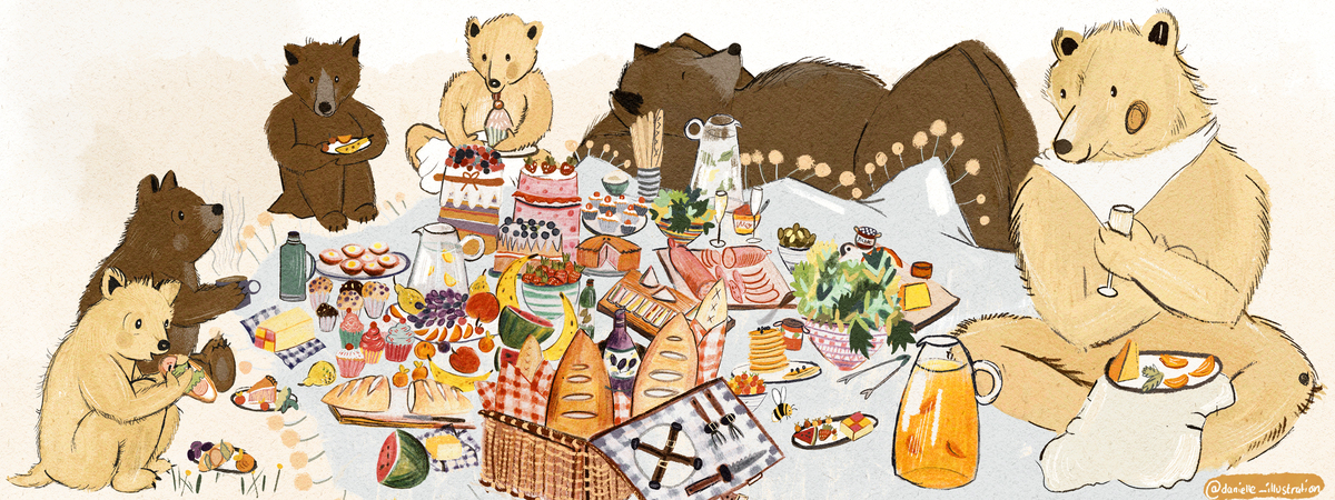Let's have a Picnic by danielle_illustration