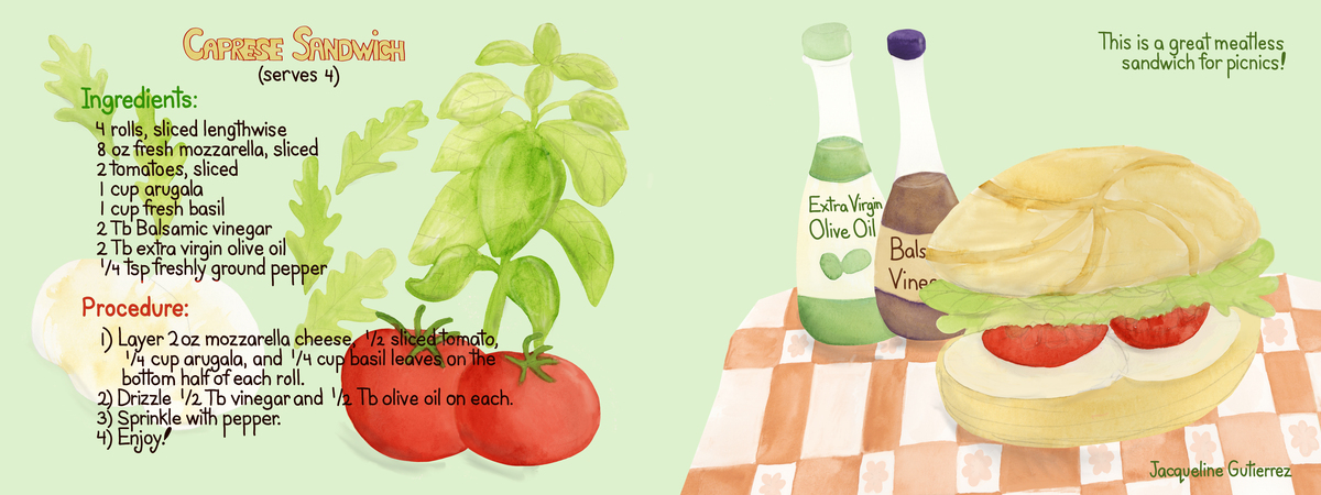 Caprese Sandwich by Jacqueline Gutierrez