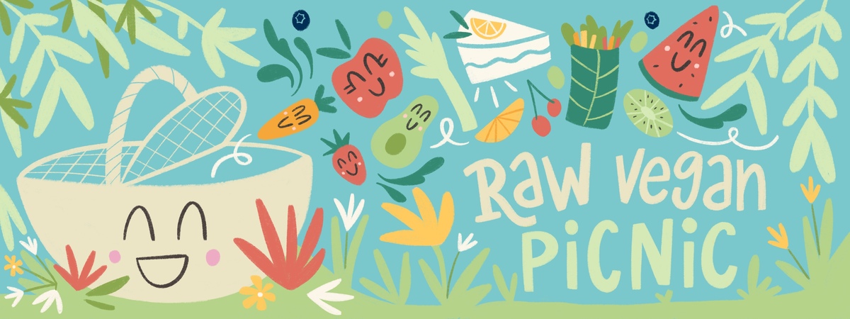 Raw vegan picnic by Natalia González
