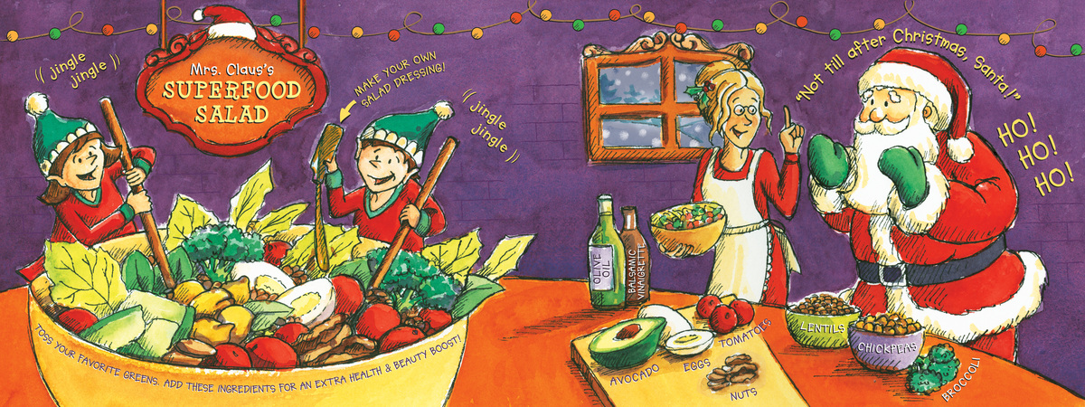 Mrs. Claus's Superfood Salad by Jasmine Wall Jwall superfoodsalad