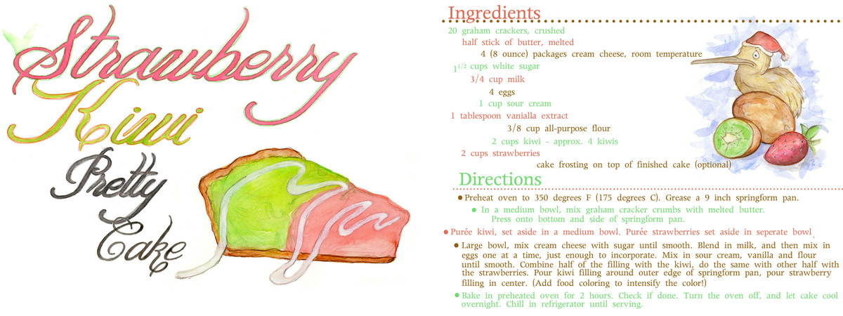 Strawberry Kiwi Pretty Cake by Chris Harrington
