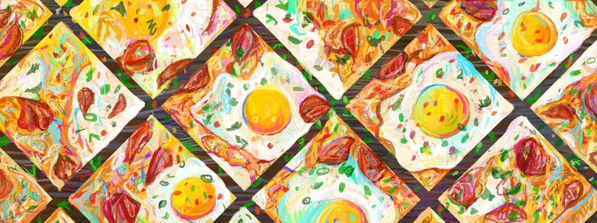 Eggy Pizza Pie by Kelsey Reilly Illustration