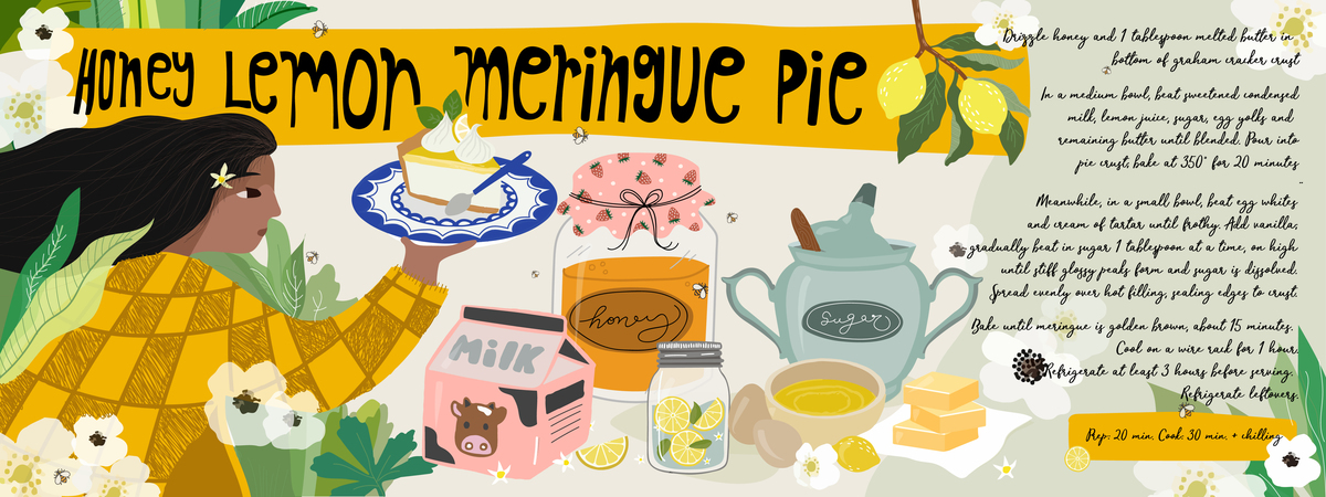 honey lemon pie by thelazystudio