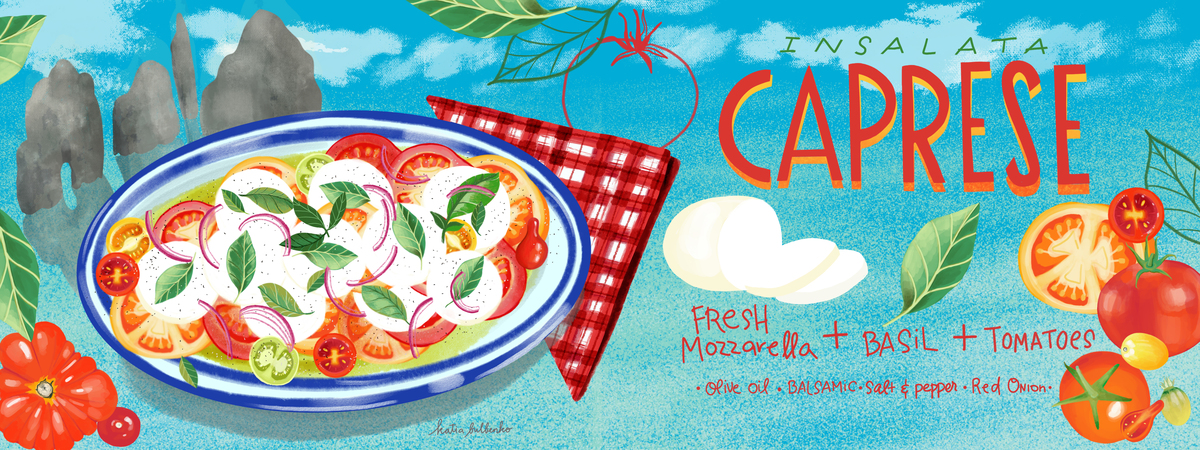 Insalata Caprese by Katia Bulbenko