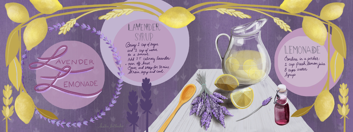 Lavender Lemonade by Katia Bulbenko