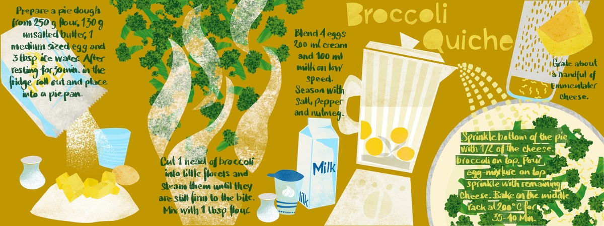 Broccoli Quiche by Cornelia Duemling