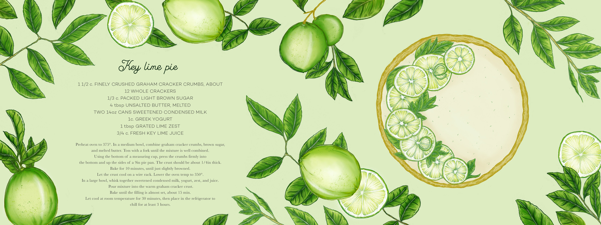 Key Lime Pie by @illustratorfi