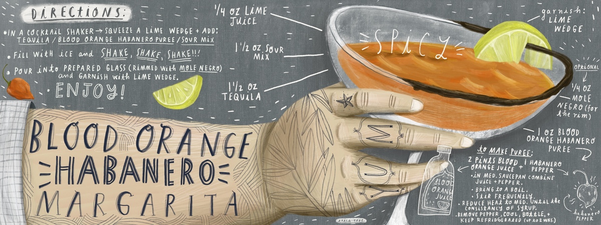 Blood Orange Habanero Margarita by Erica Root