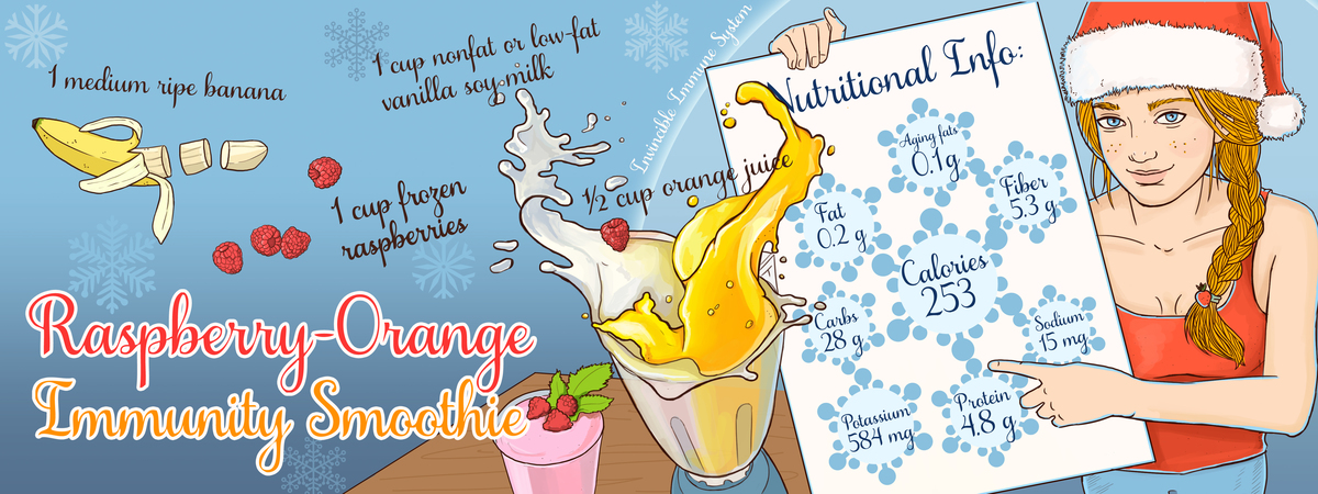 Raspberry-Orange Immunity Smoothie by Julia Chistyakova Recipe