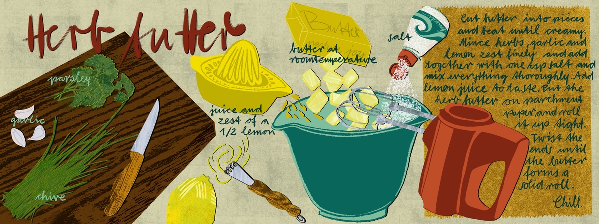 Herb butter by Cornelia Duemling