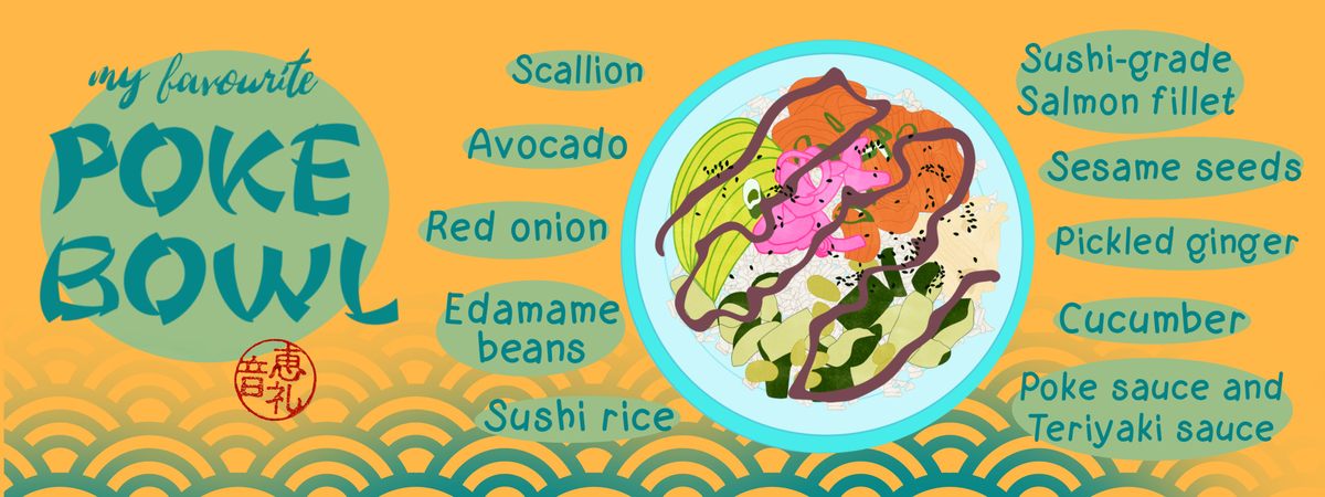 My favourite Poke Bowl by Elaine Vitikainen