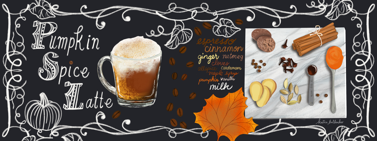 Pumpkin Spice Latte by Katia Bulbenko