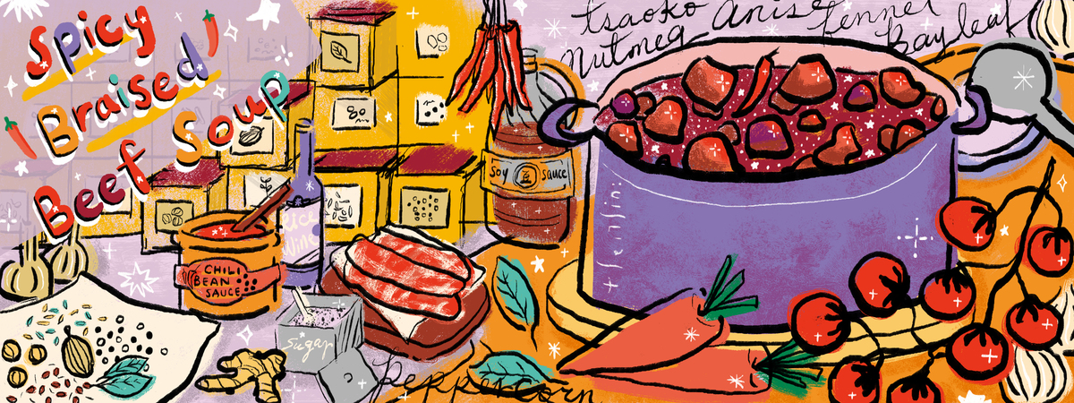 Spicy Braised Beef Soup by Jessie Woodz