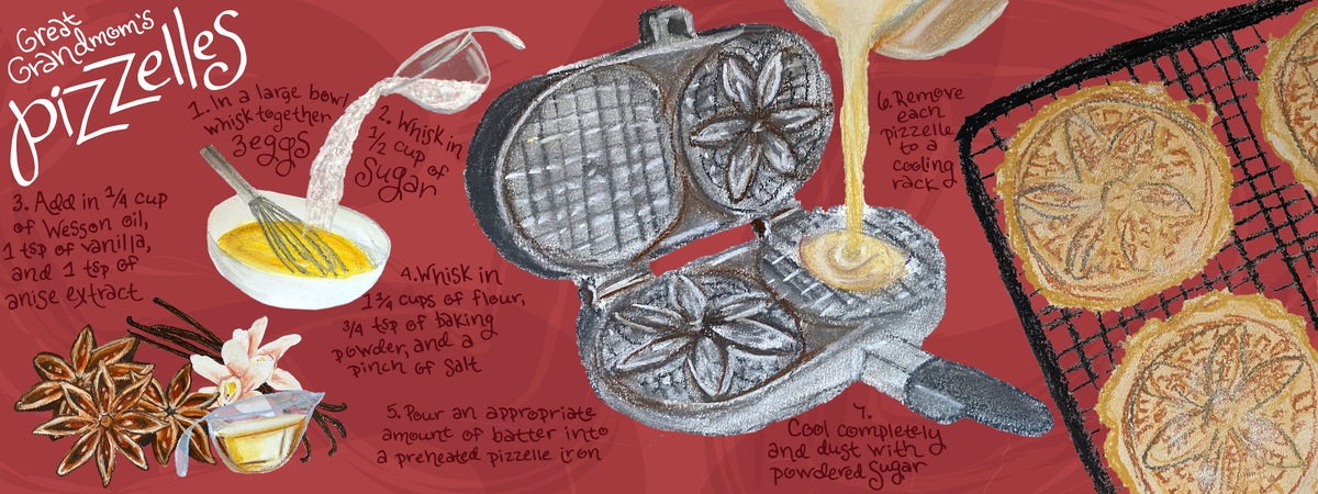 Great Grandmom's Pizzelles by Natalie Spingler