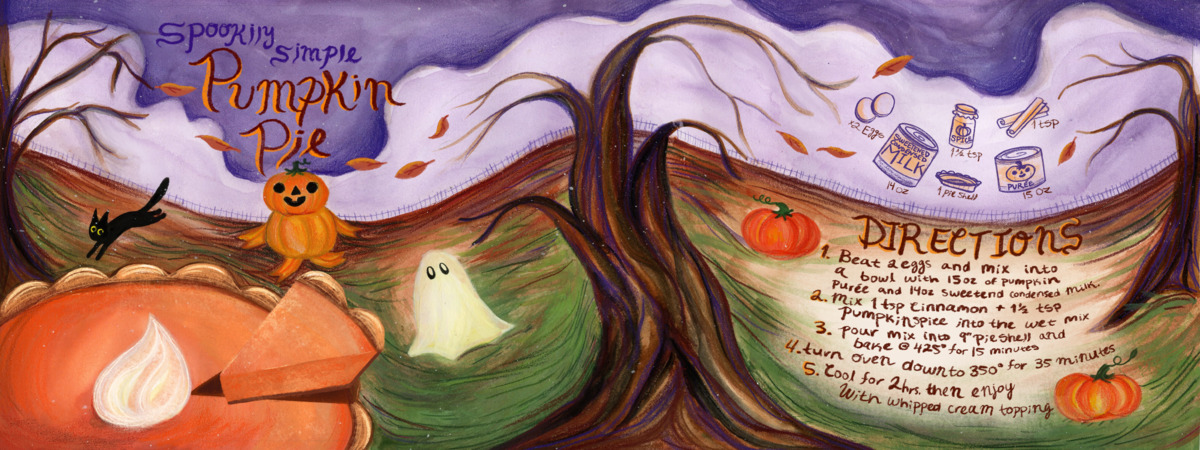 Spookily Simple Pumpkin Pie by Bella Pecora