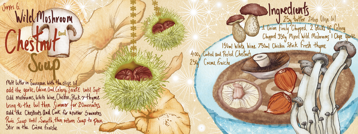 Wild Mushroom And Chestnut Soup by Amanda Dilworth