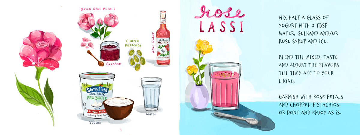 Rose Lassi by Shruti Sharma